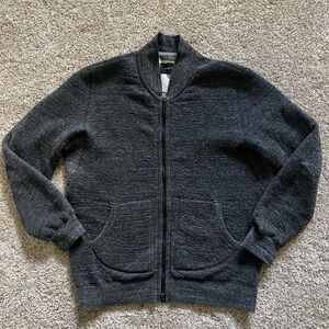 wings + horns Mens Zipper Cardigan